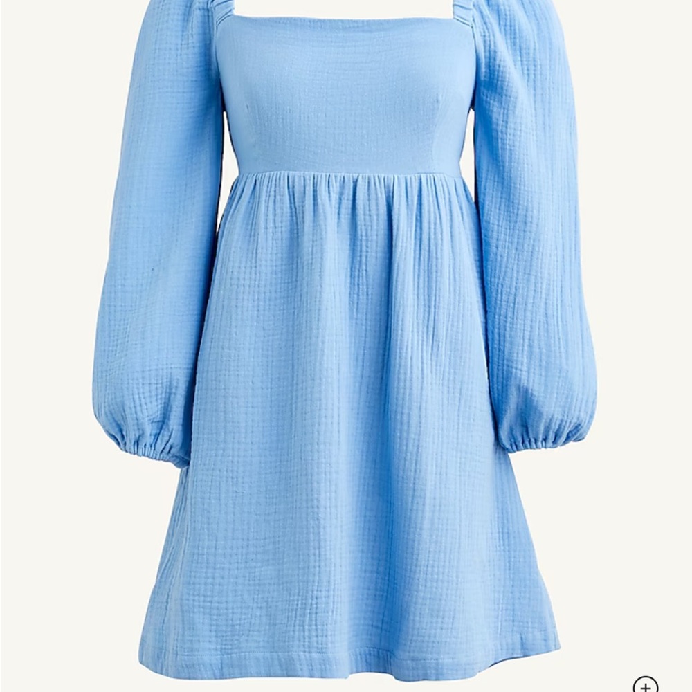 NWOT J. Crew Square Neck Soft Gauze Dress Plus Size XXL